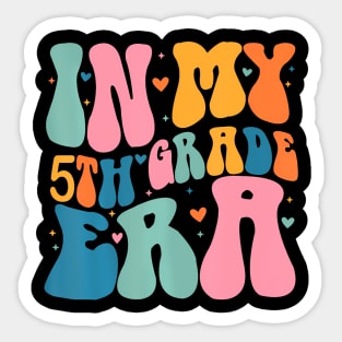 In My 5Th Grade Era Groovy Color Sticker